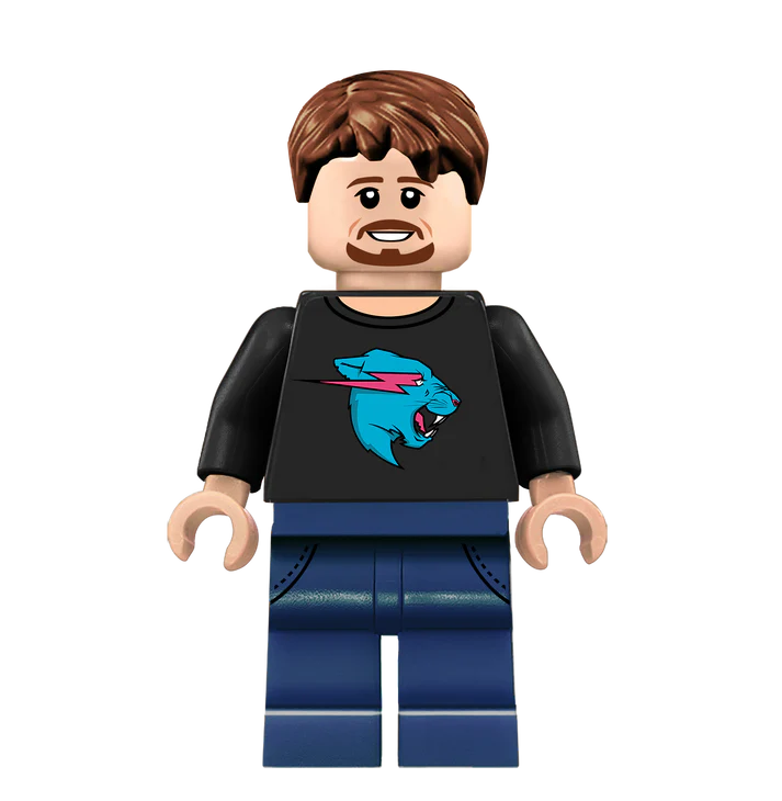 Mr. Beast - Famous Minifigs Custom Printed Minifigure