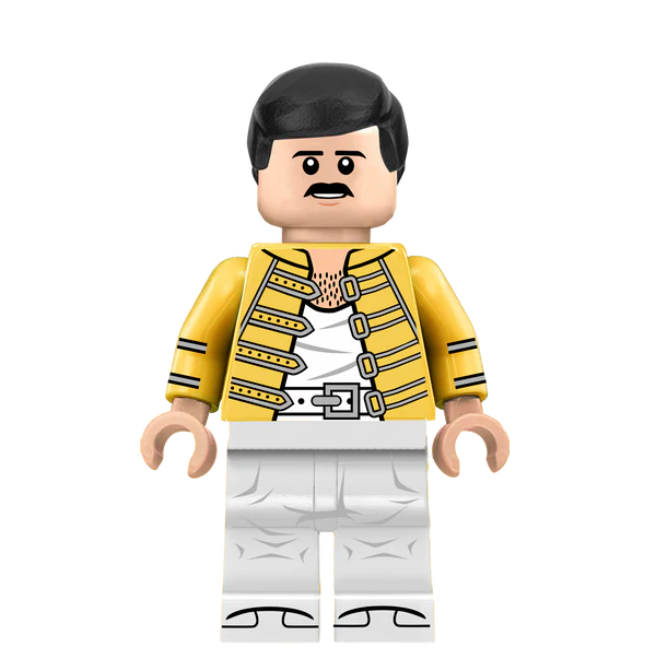 Freddie Mercury - Famous Minifigs Custom Printed Minifigure