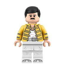 Freddie Mercury - Famous Minifigs Custom Printed Minifigure