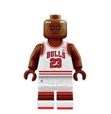 Michael Jordan (White) - Famous Minifigs Custom Printed Minifigure