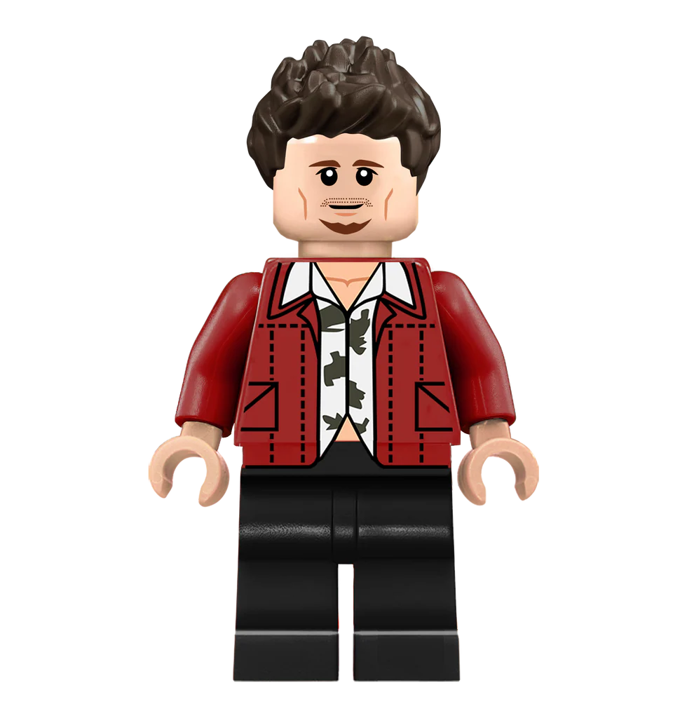 Brad Pitt (Fight Club) - Famous Minifigs Custom Printed Minifigure