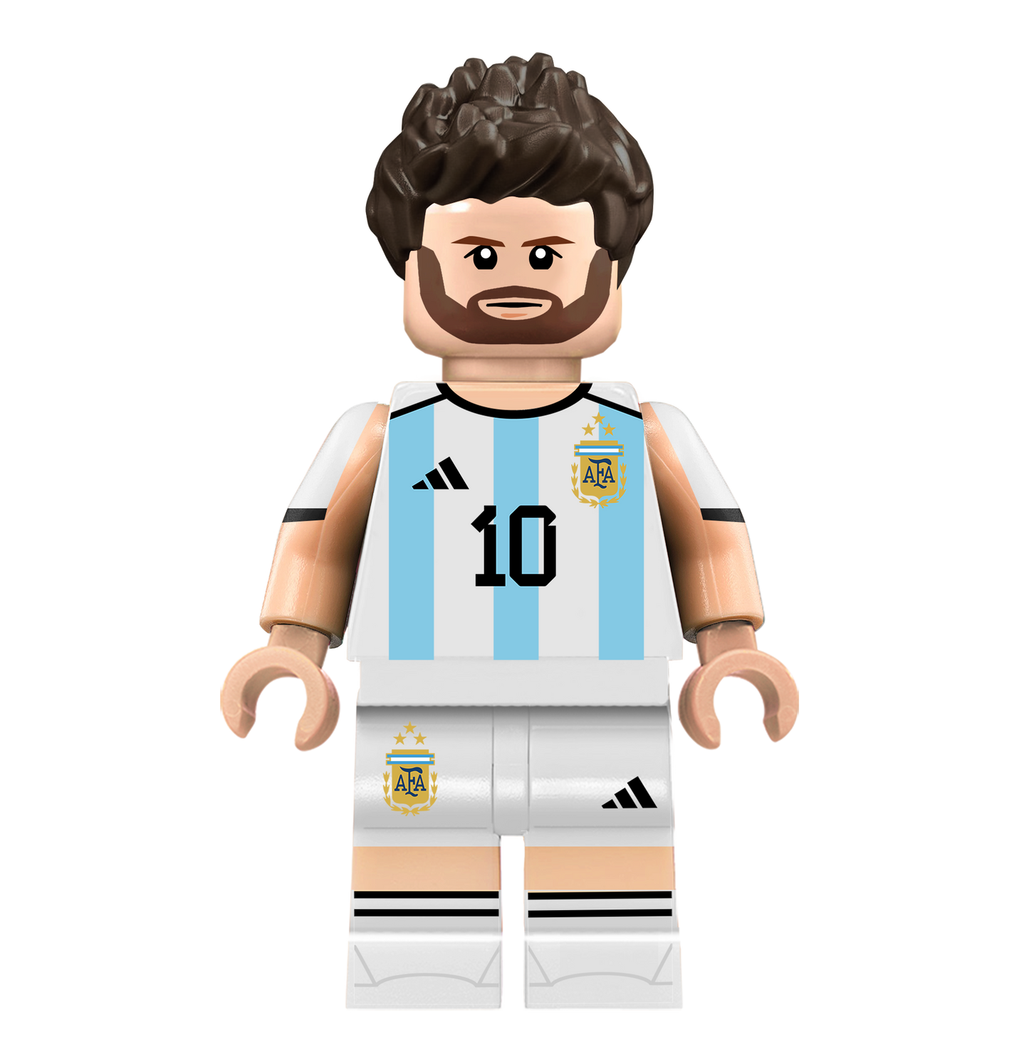 Messi (Argentina) - Famous Minifigs Custom Printed Minifigure