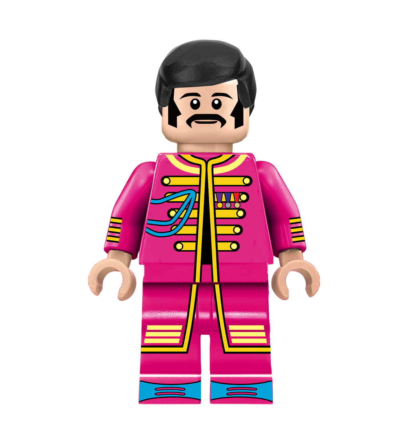 Ringo Starr - Famous Minifigs Custom Printed Minifigure