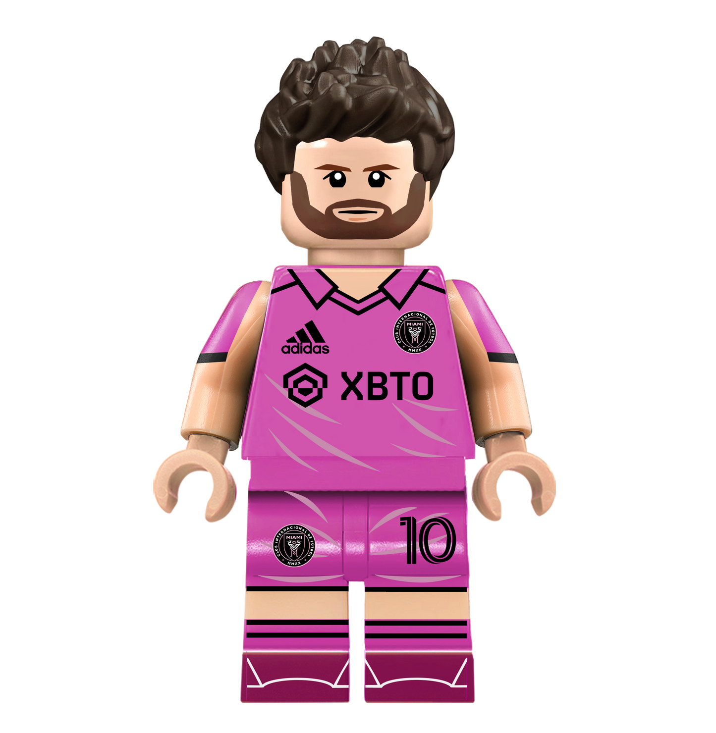 Messi (Miami) - Famous Minifigs Custom Printed Minifigure