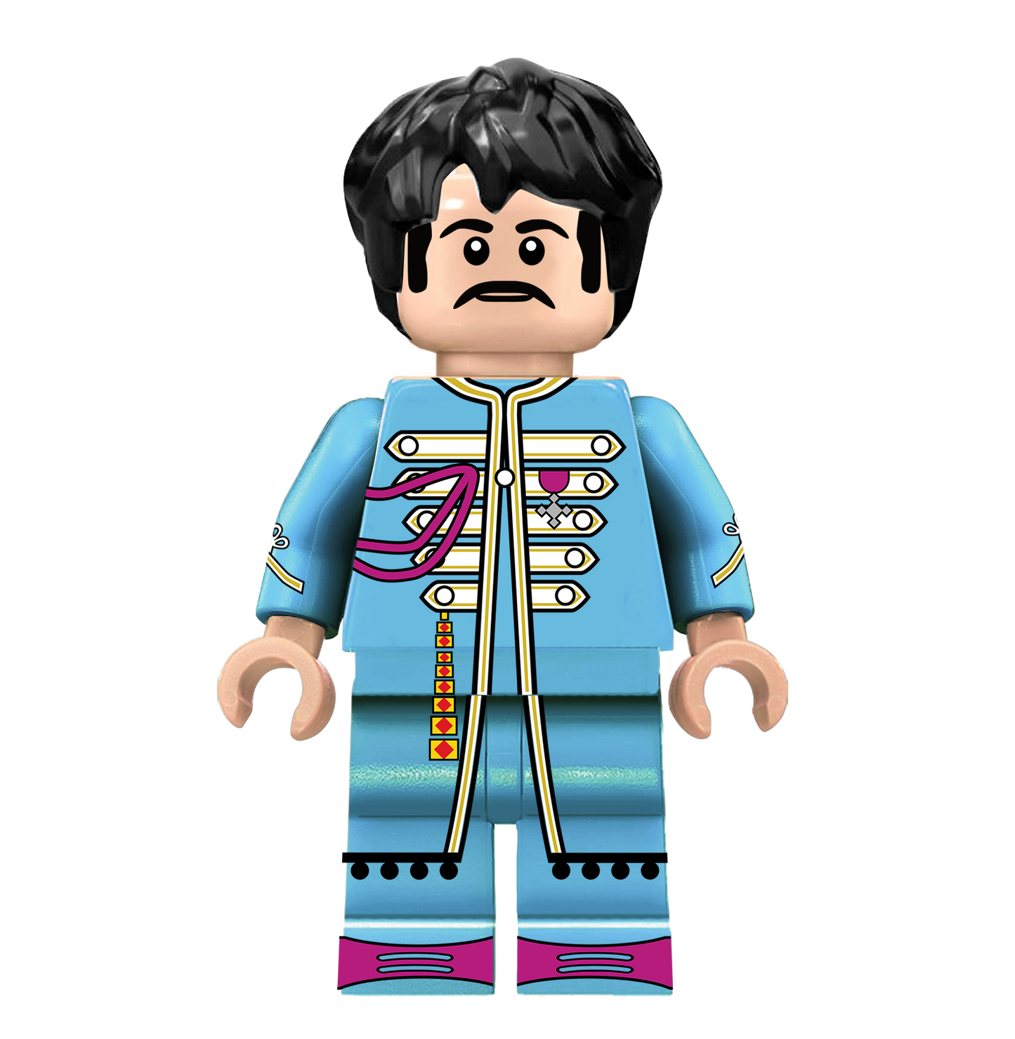 Paul McCartney - Famous Minifigs Custom Printed Minifigure
