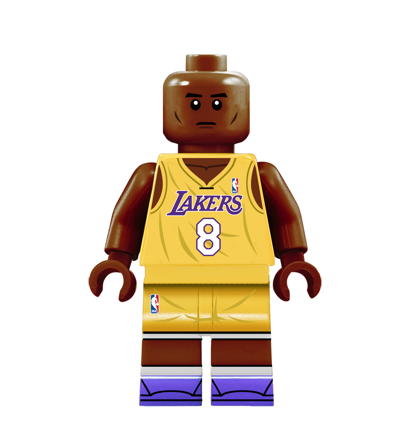 Kobe Bryant (Home) - Famous Minifigs Custom Printed Minifigure