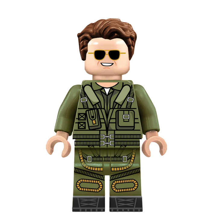 Tom Cruise (Maverick) - Famous Minifigs Custom Printed Minifigure