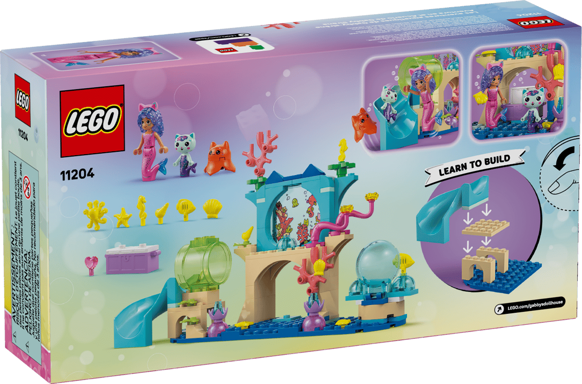 LEGO Gabby's Dollhouse 11204 Mermaid Gabby's Aquarium Adventure