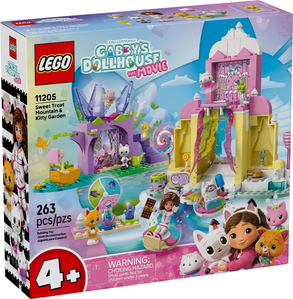 LEGO Gabby's Dollhouse 11205 Sweet Treat Mountain & Kitty Garden
