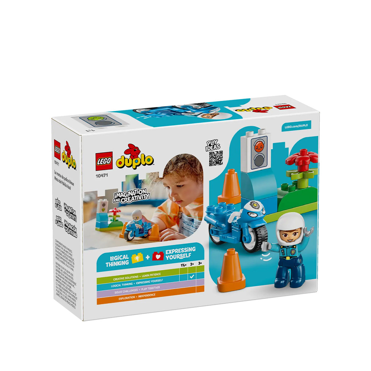 LEGO Duplo 10471 Blue Police Motorcycle