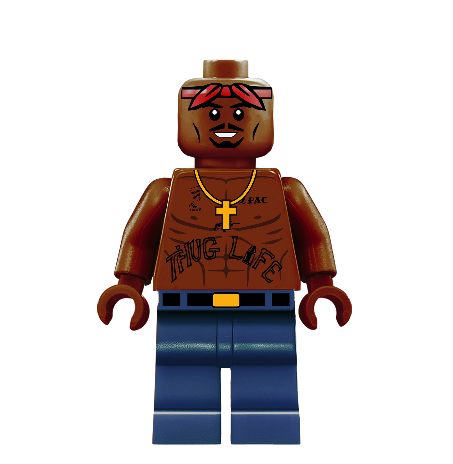 Tupac - Famous Minifigs Custom Printed Minifigure