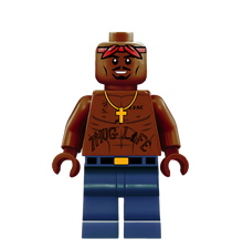 Tupac - Famous Minifigs Custom Printed Minifigure