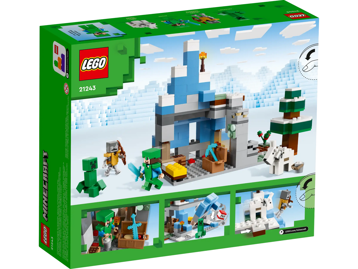 LEGO Minecraft 21243 The Frozen Peaks