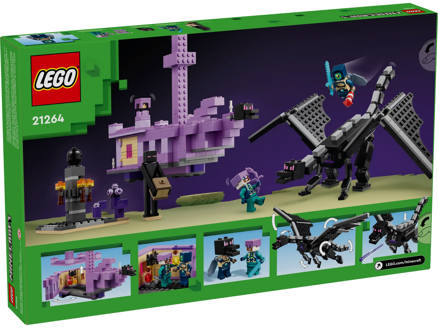 LEGO Minecraft 21264 The Ender Dragon and End Ship