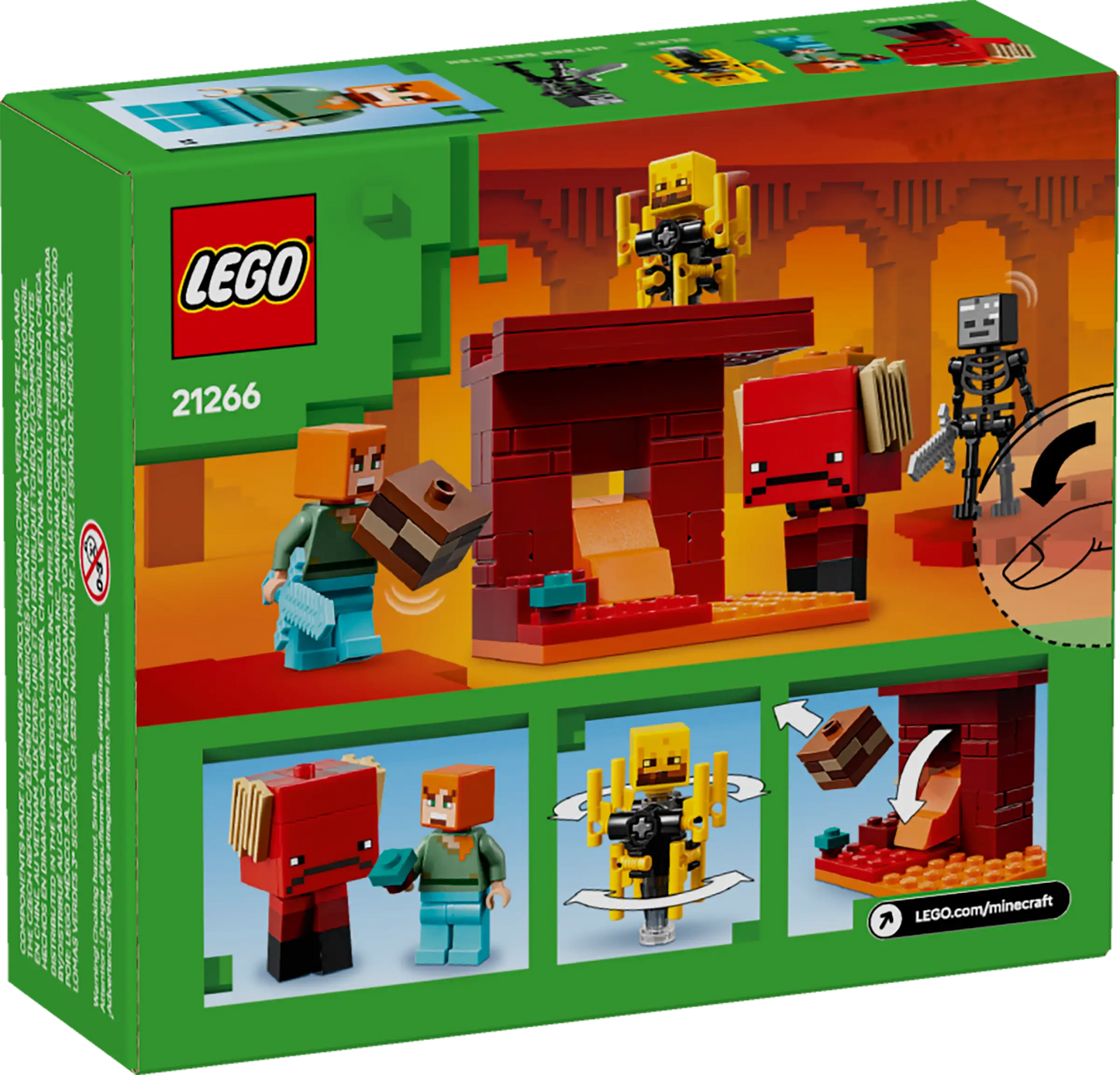 LEGO Minecraft 21266 The Nether Lava Battle