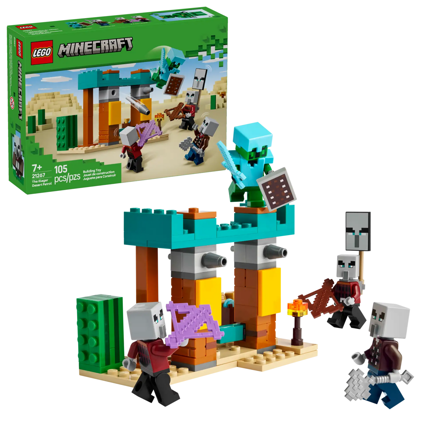 LEGO Minecraft 21267 The Illager Desert Patrol