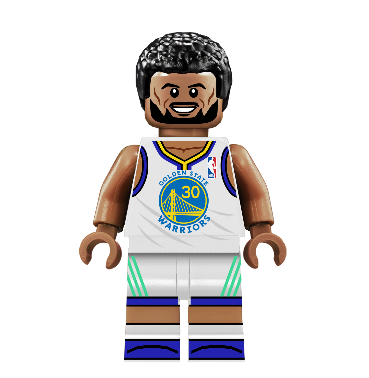 Stephen Curry (HOME) - Famous Minifigs Custom Printed Minifigure