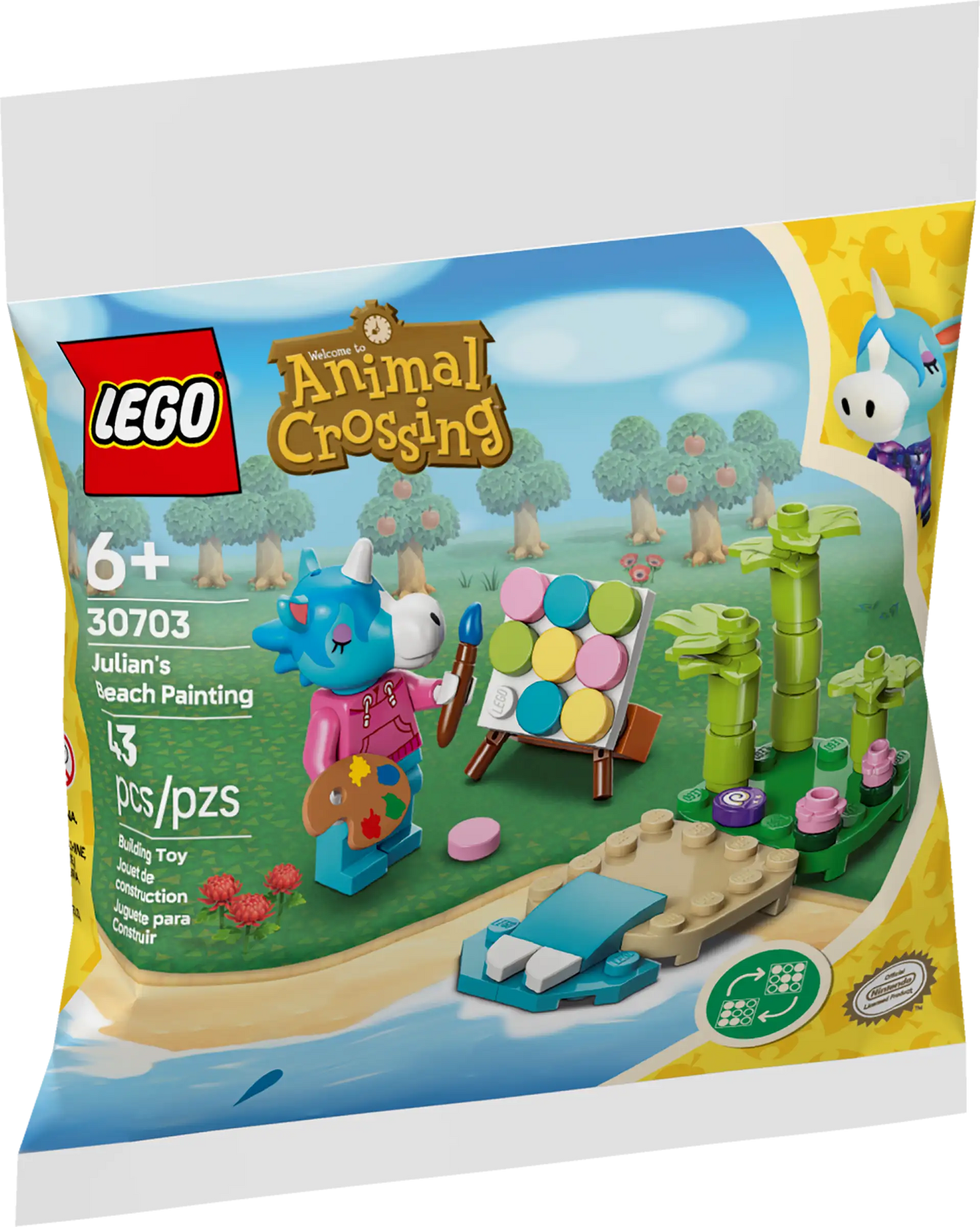 LEGO Animal Crossing 30703 Julian's Beach Painting