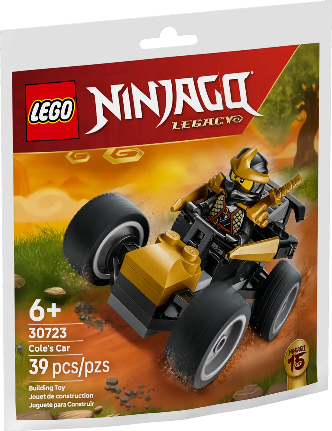 LEGO Ninjago Legacy 30723 Cole's Car Paper Bag 15th Anniversary