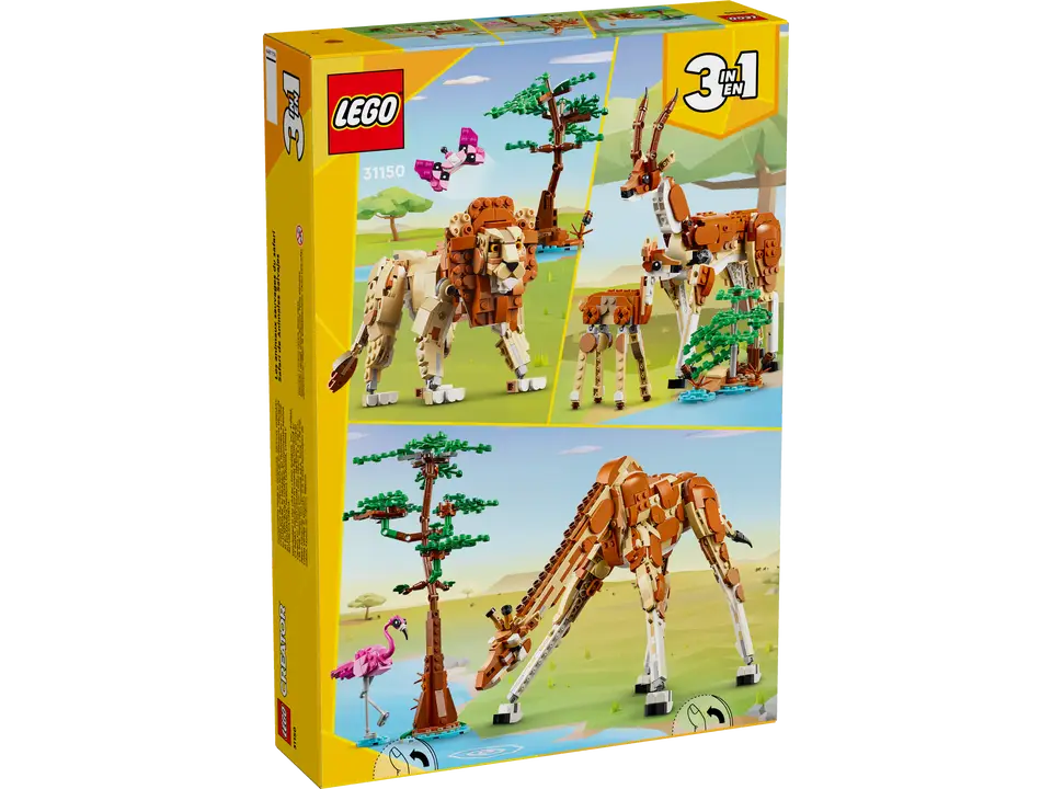 LEGO Creator 3in1 31150 Wild Safari Animals