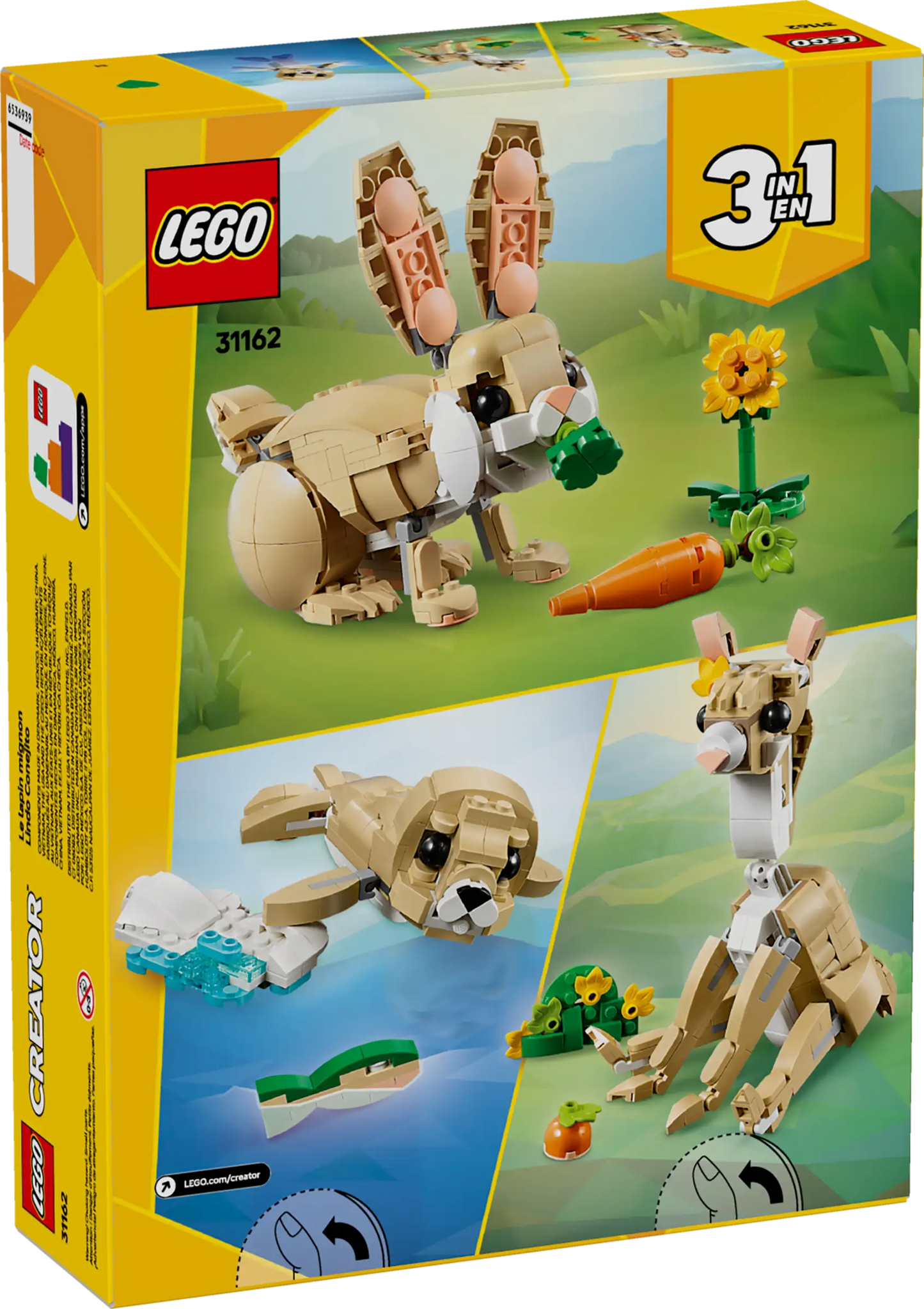 LEGO Creator 3in1 31162 Cute Bunny