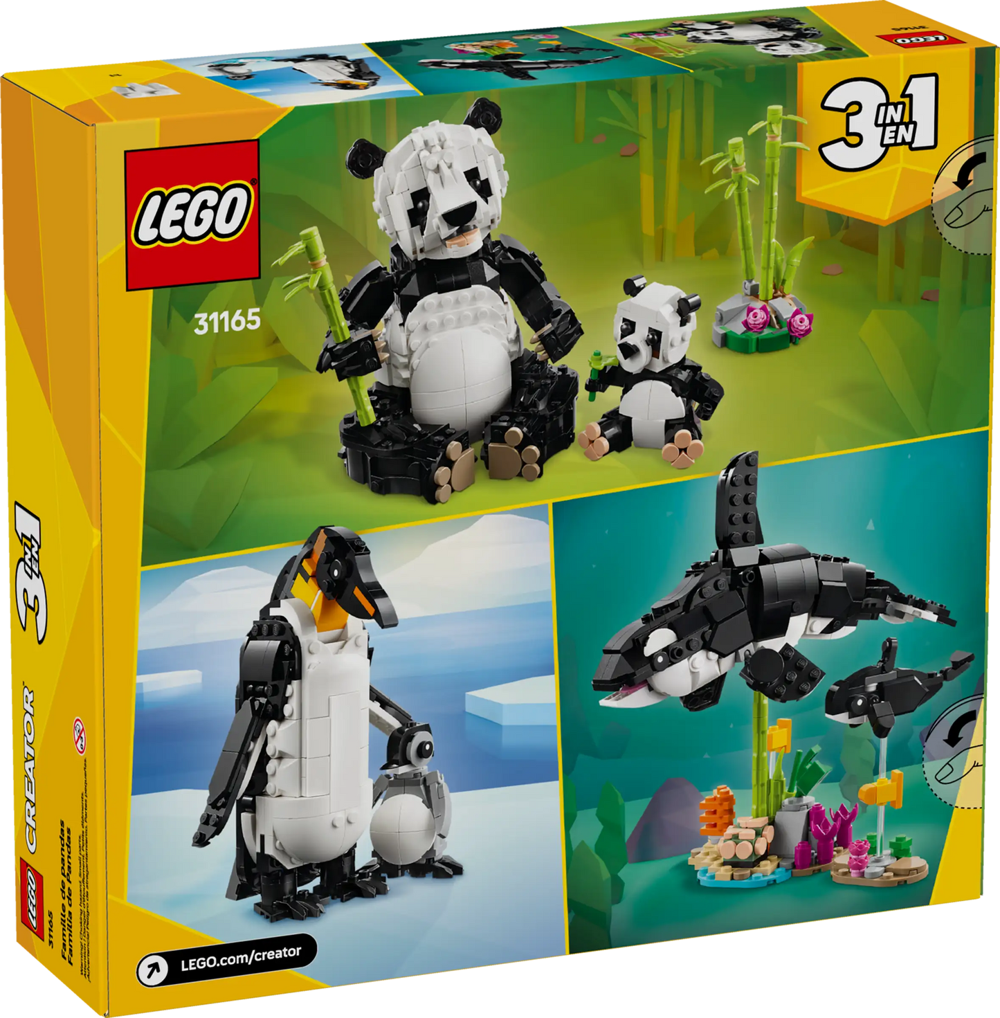 LEGO Creator 3in1 31165 Panda Family