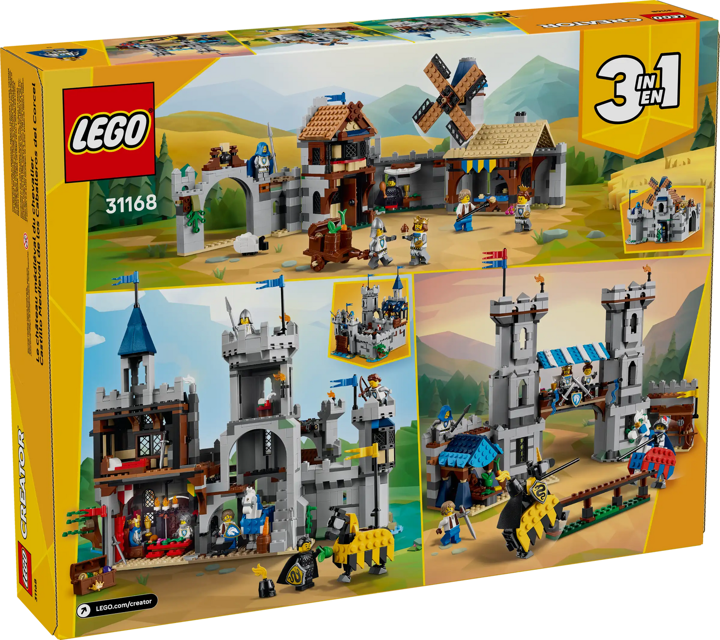 LEGO Creator 3in1 31168 Medieval Horse Knight Castle