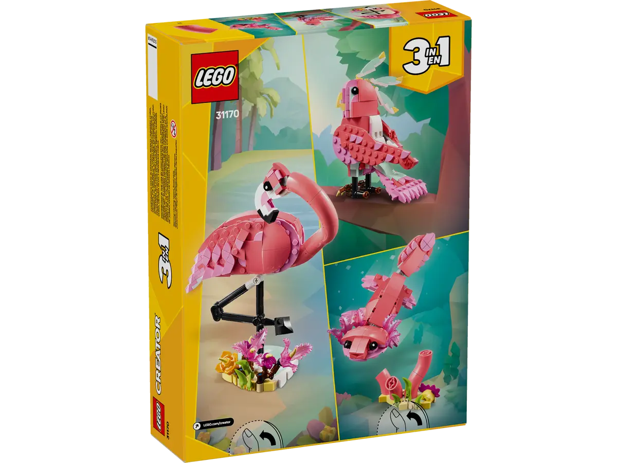 LEGO Creator 3in1 31170 Wild Animals: Pink Flamingo