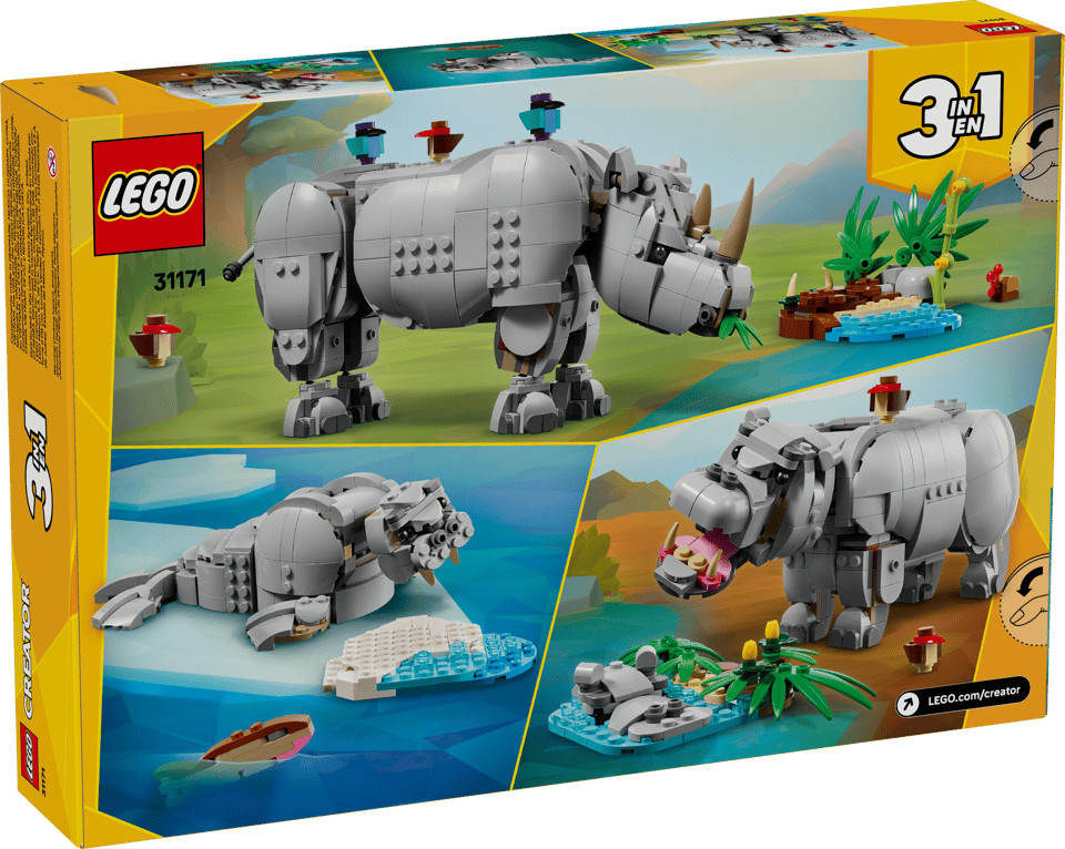 LEGO Creator 3in1 31171 Majestic Rhino