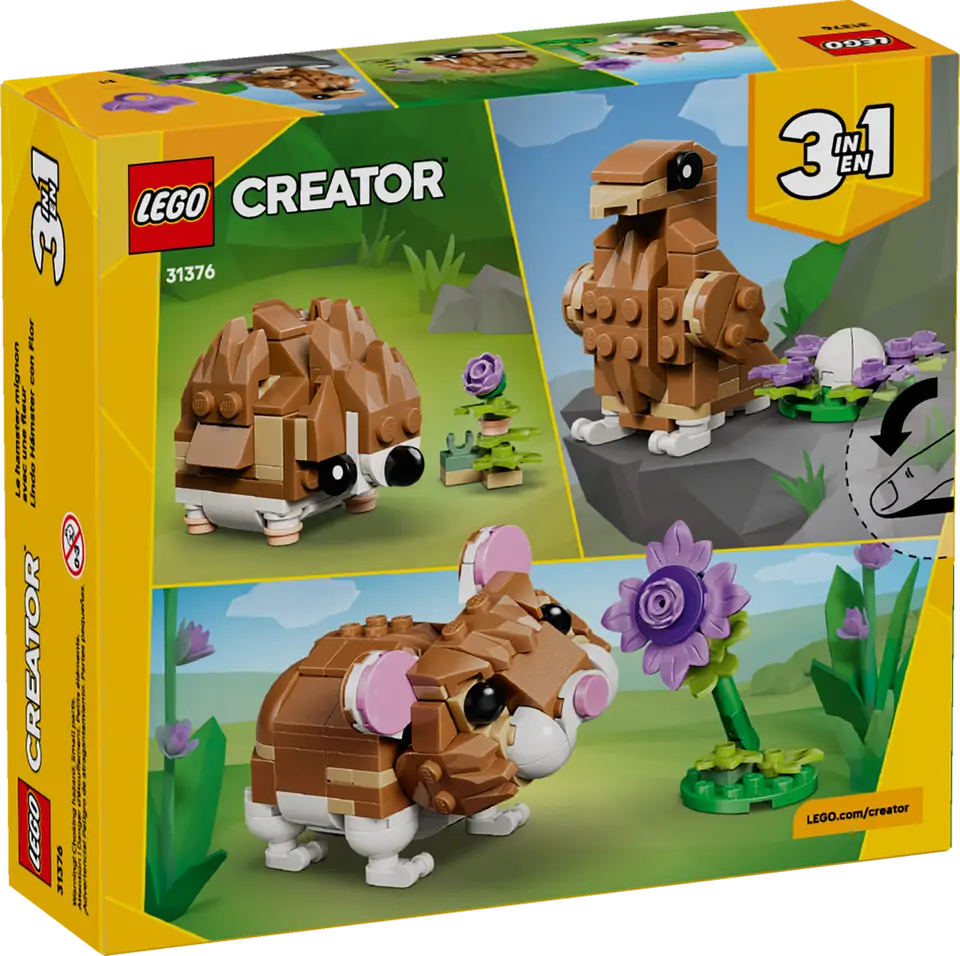 LEGO Creator 3in1 Cute Hamster with a Flower
