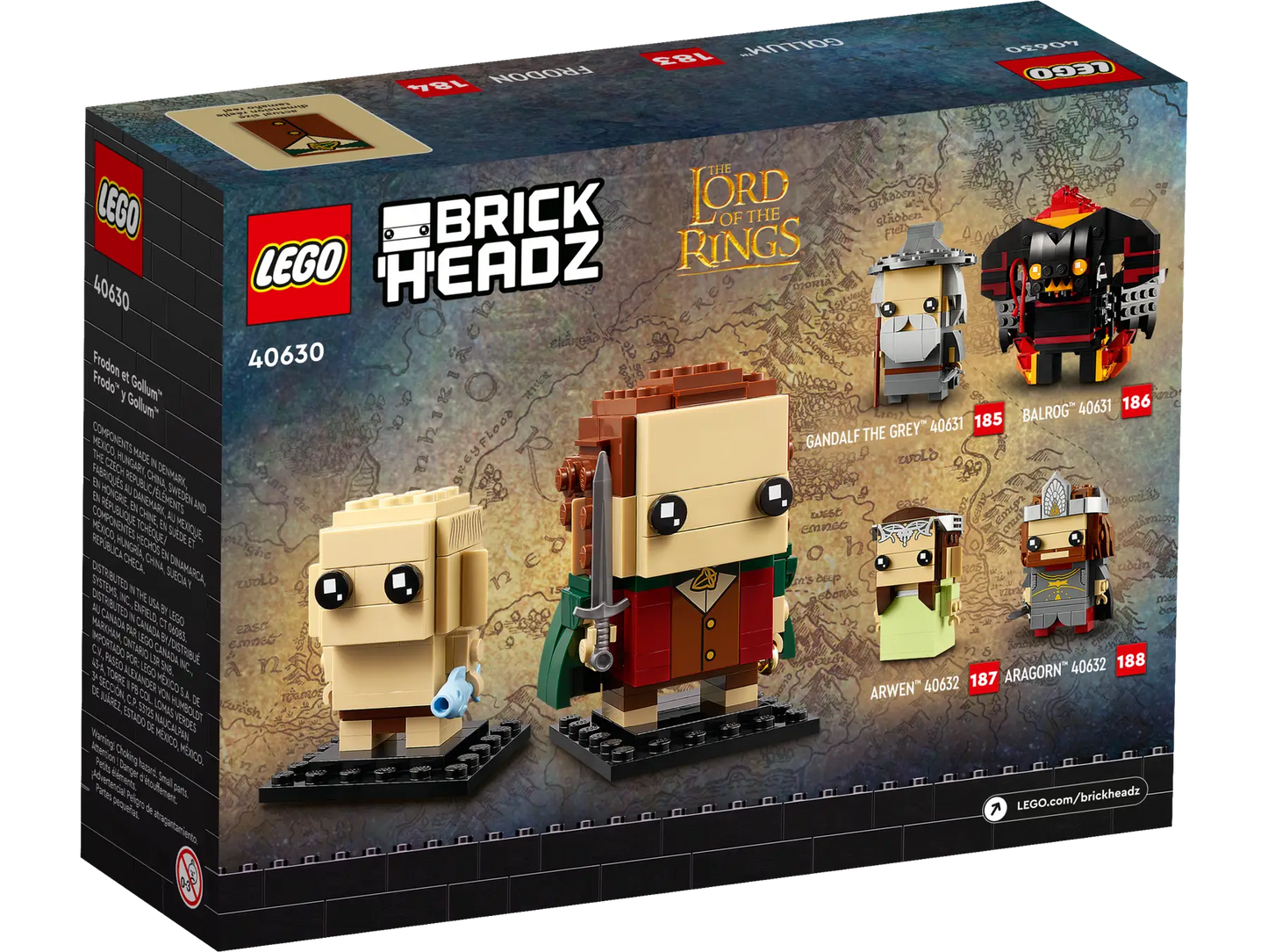 LEGO BrickHeadz: The Lord of the Rings 40630 Frodo & Gollum