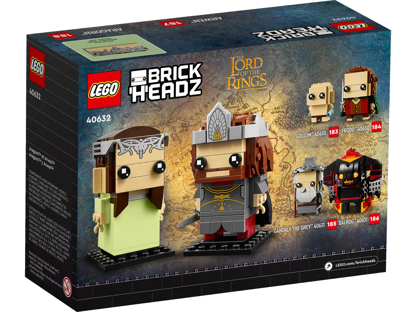 LEGO Brickheadz: The Lord of the Rings 40632 Aragorn & Arwen
