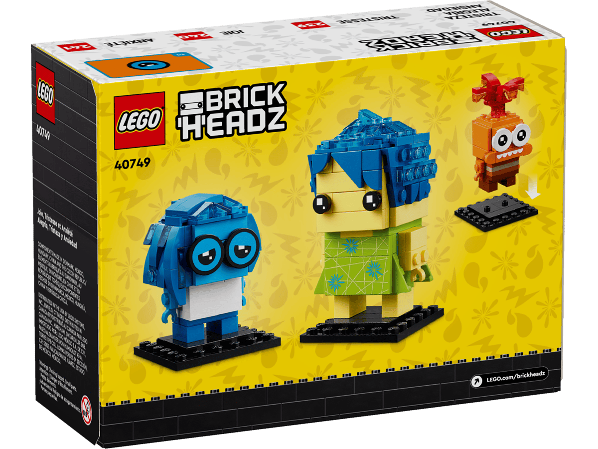 LEGO BrickHeadz 40749 Joy, Sadness & Anxiety