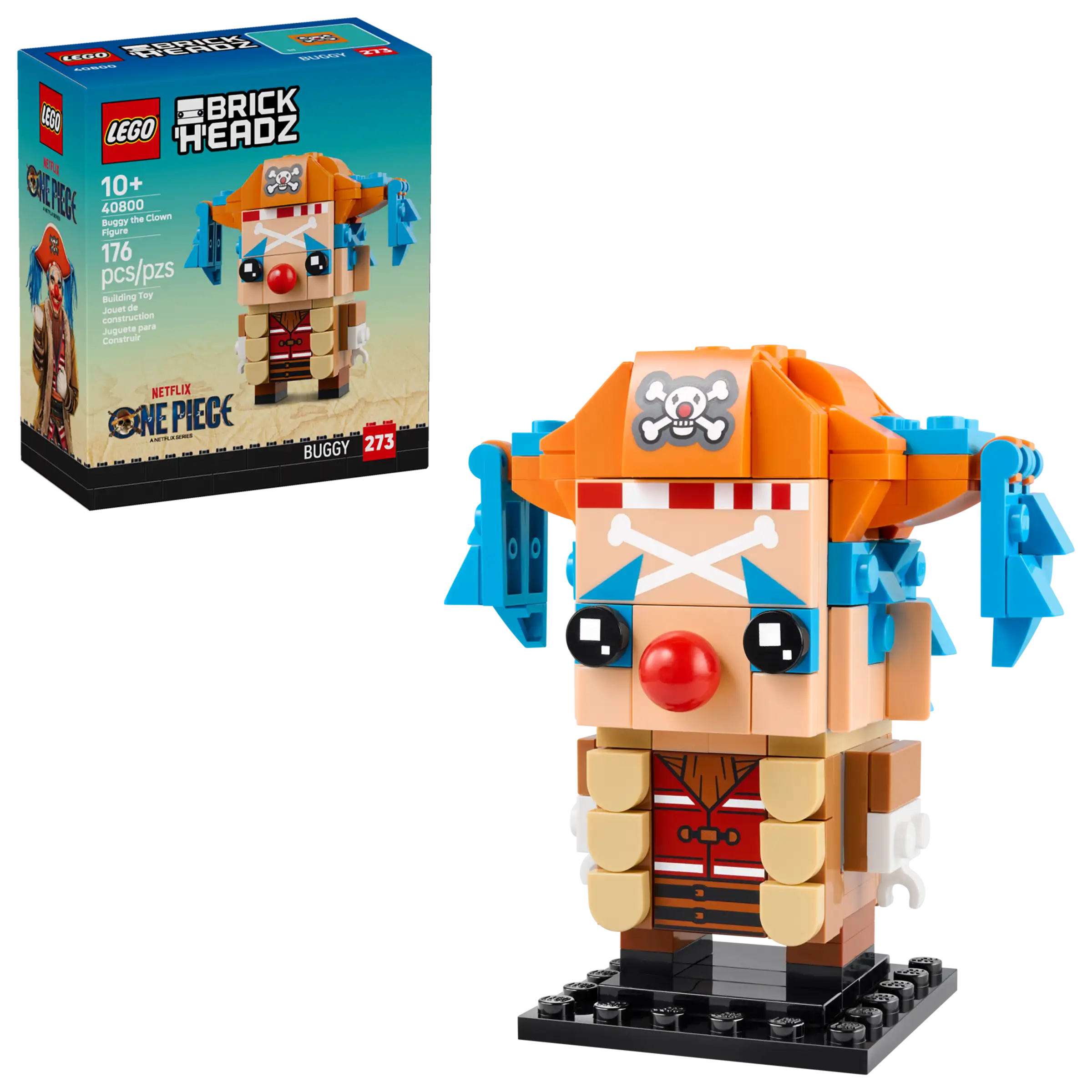 40800 LEGO BrickHeadz: One Piece 40800 Buggy the Clown Figure – BRICK STORE