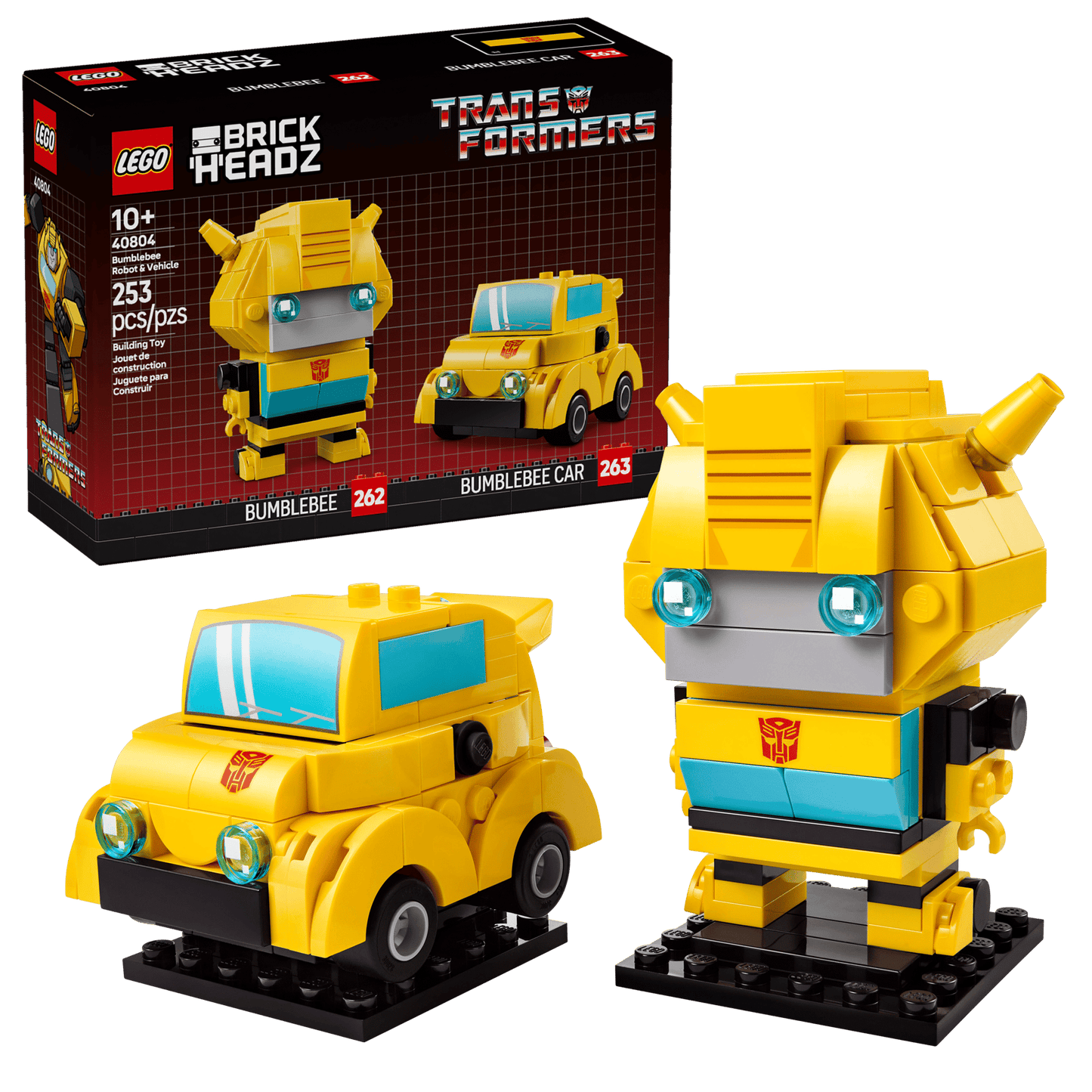 LEGO BrickHeadz 40804 Bumblebee Robot & Vehicle
