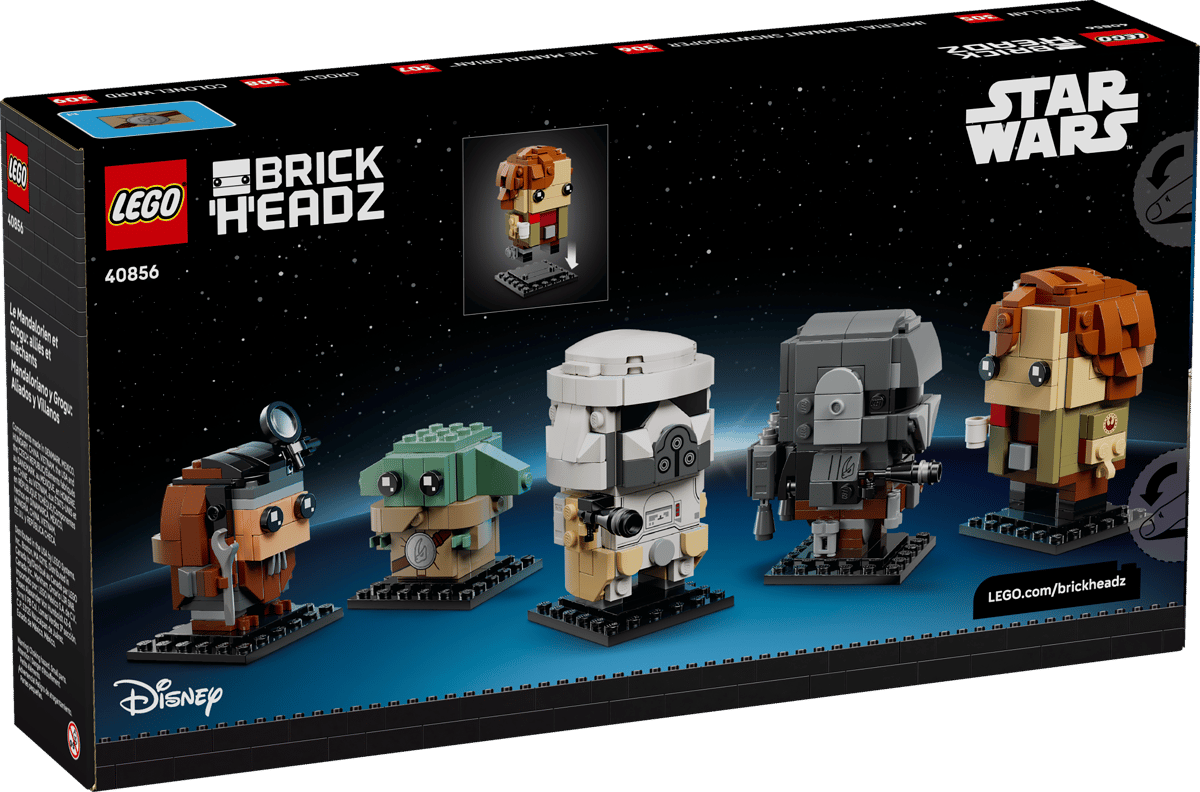 LEGO BrickHeadz 40856 The Mandalorian and Grogu: Allies & Villains