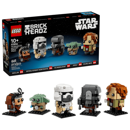 LEGO BrickHeadz 40856 The Mandalorian and Grogu: Allies & Villains