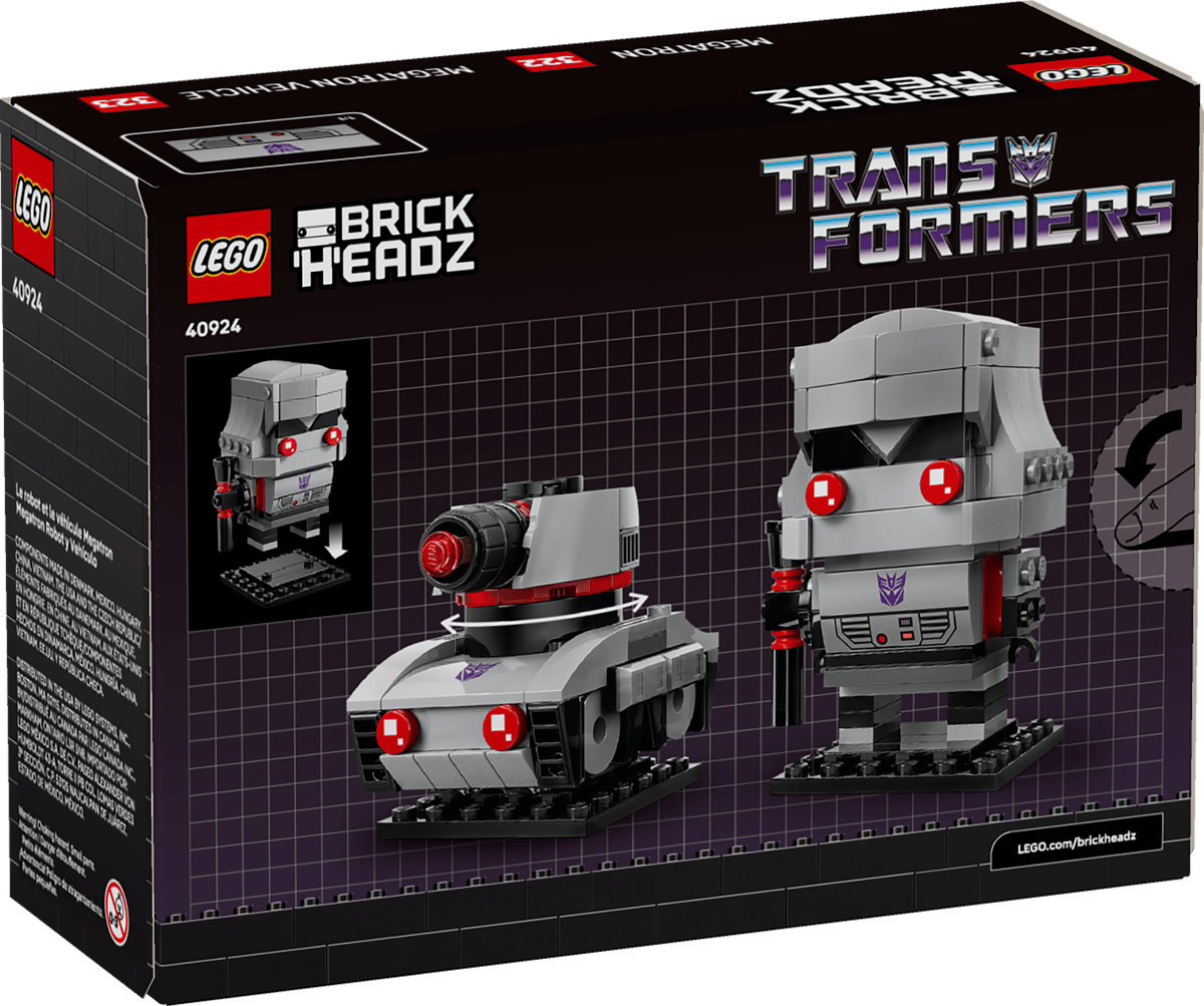 LEGO BrickHeadz 40924 Megatron Robot & Vehicle