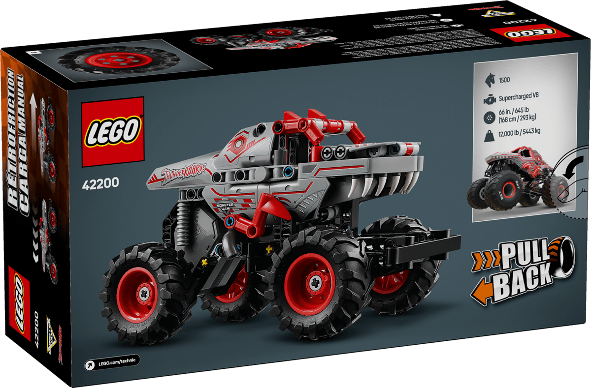 LEGO Technic 42200 Monster Jam™ ThunderROARus™ Pull-Back