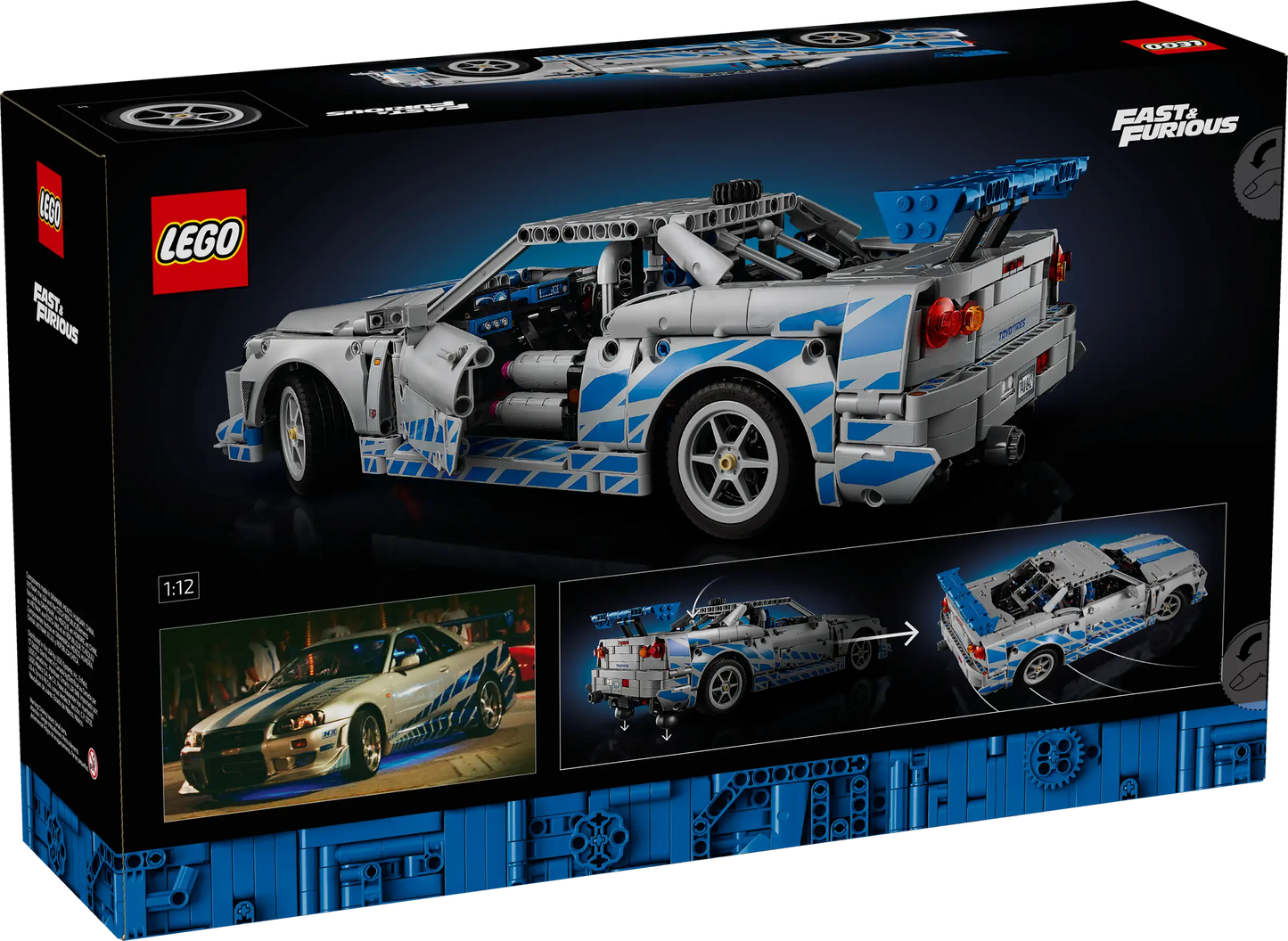 LEGO Technic 42210 2 Fast 2 Furious Nissan Skyline GT-R (R34) Car