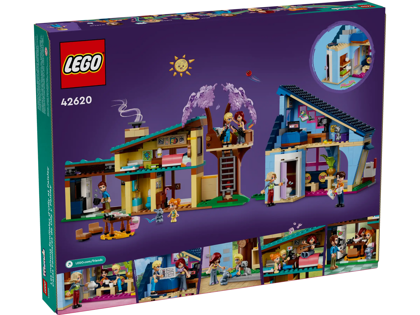 LEGO Friends 42620 Olly and Paisley's Family Houses