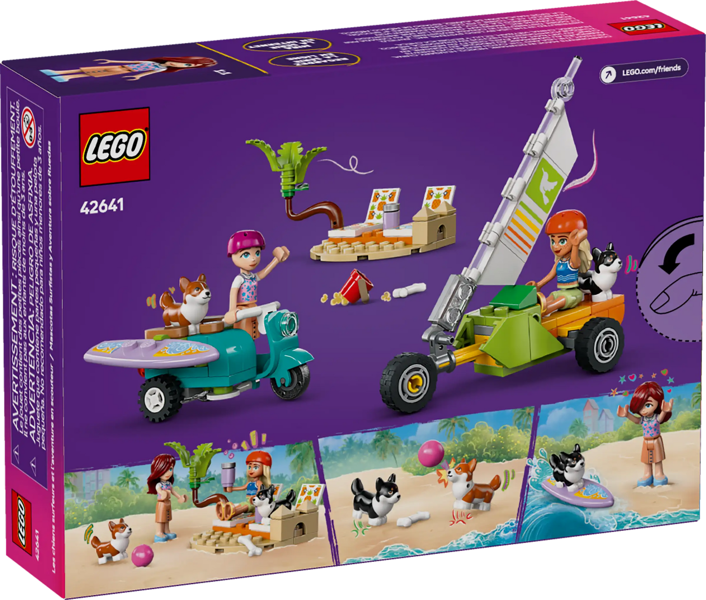 LEGO Friends 42641 Surfing Dogs and Scooter Adventure