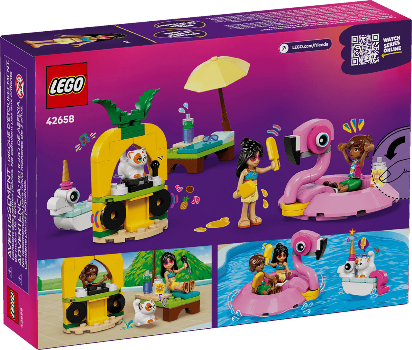 LEGO Friends 42658 Unicorn & Flamingo Pool Party