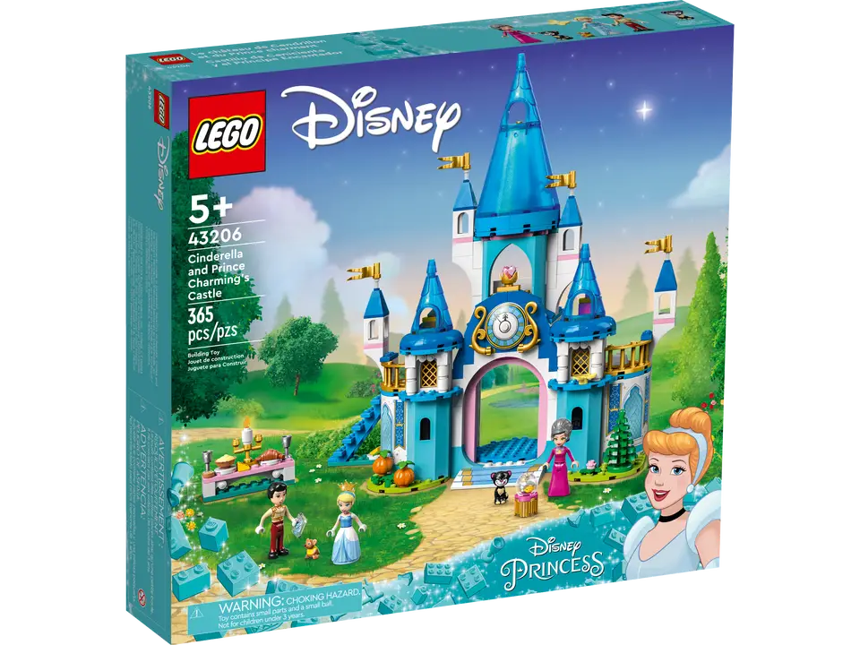 LEGO Disney 43206 Cinderella and Prince Charming's Castle