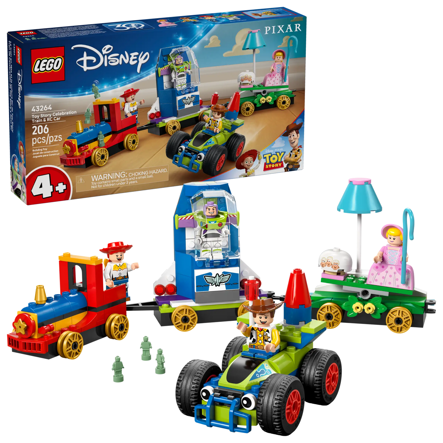 LEGO Disney 43264 Toy Story Celebration Train & RC Car