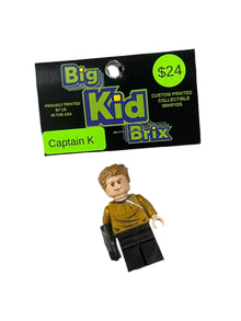 Captain K - BigKidBrix Custom Printed Minifig