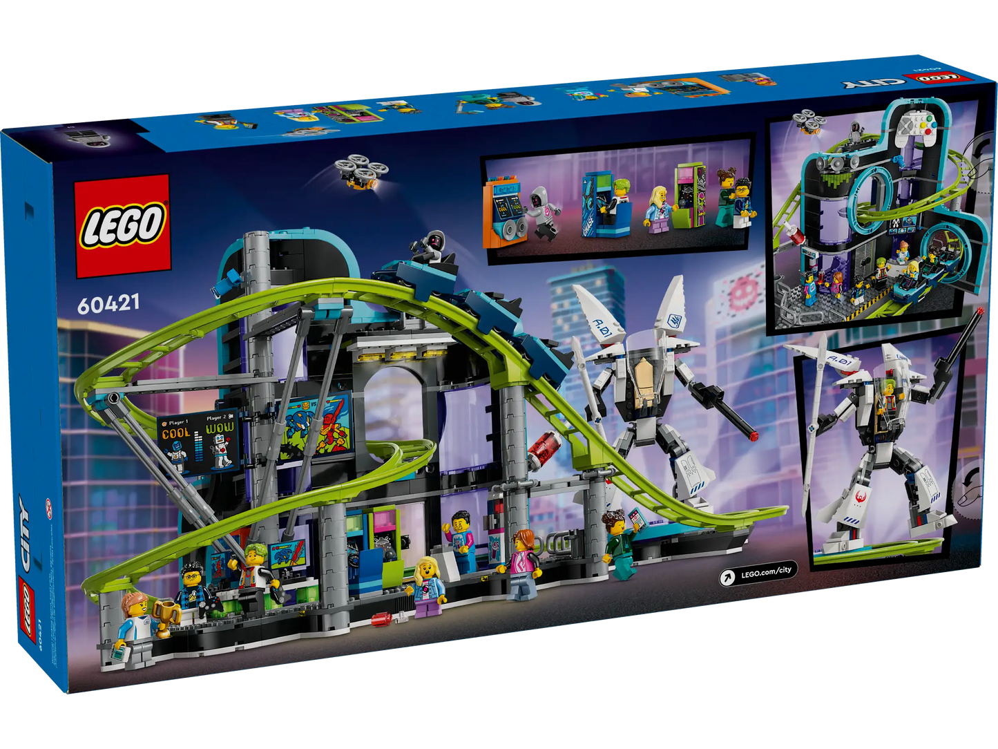 LEGO City 60421 Robot World Roller-Coaster Park
