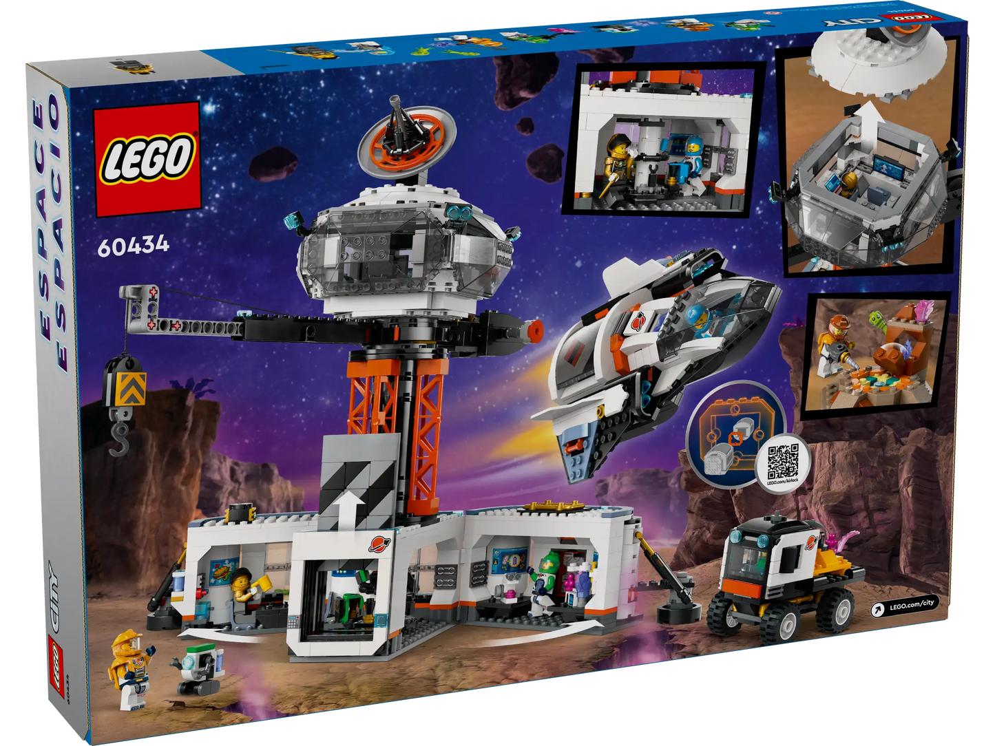 LEGO City 60434 Space Base and Rocket Launchpad