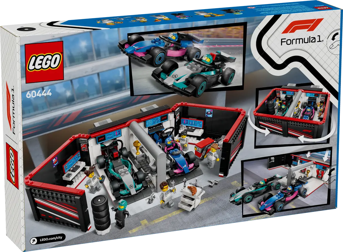 LEGO City 60444 F1 Garage & Mercedes-AMG & Alpine Cars
