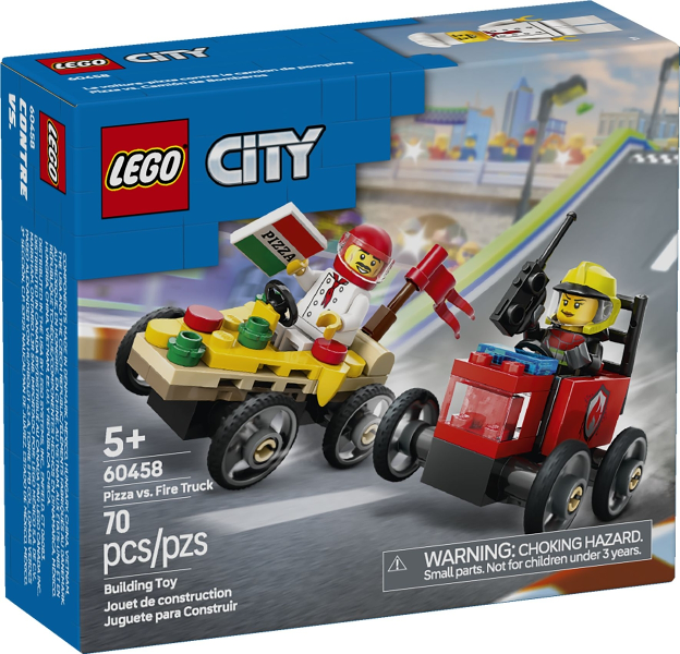 LEGO City 60458 Pizza Vs. Fire Truck